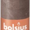 Bolsius Rustiek Stompkaars 130/68 - Rustic Taupe