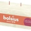 Bolsius Mammoetkaars Rustiek Shine Wit 51 Uur 9 X 25 X 8 Cm -Bolsius 8717847150523 1