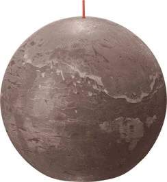 Bolsius Bolkaars Rustiek Shine Taupe 90 Uur D 14,5 H 13,4 Cm