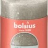 Bolsius Stompkaars Rustiek Shimmer Zilver 35 Uur D 6,8 H 8 Cm