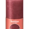 Bolsius Rustiek Stompkaars Shimmer 130/68 - Red 2 Bolsius Rustiek Stompkaars Shimmer 130/68 - Red -Bolsius 8717847150974