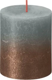 Bolsius Stompkaars Rustiek Sunset Groen / Brons 35 Uur D 6,8 H 8 Cm