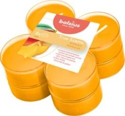 Bolsius Geurkaars True Scents Mango Geel 8 Uur 8 Stuks