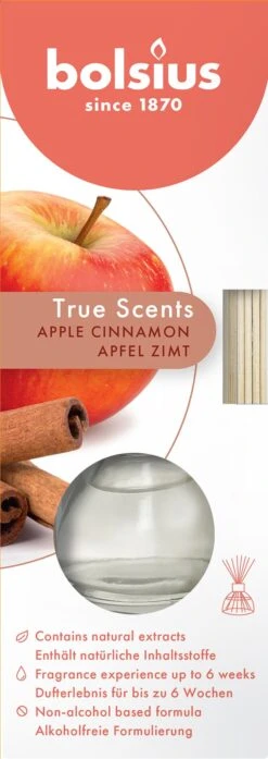 Bolsius Geurverspreider Appel Kaneel 45ml True Scents
