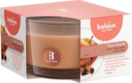 Bolsius Geurkaars True Scents Apple Cinnamon Bruin 13 Uur D 8,4 H 5,2 Cm 3 Bolsius Geurkaars True Scents Apple Cinnamon Bruin 13 Uur D 8,4 H 5,2 Cm