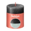 Bolsius Rustiek Stompkaars Shimmer 80/68 - Anthracite -Bolsius 8717847152893
