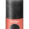 Bolsius Rustiek Stompkaars Shimmer 130/68 - Anthracite