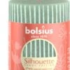 Bolsius stompkaars Rustiek Shine groen 35 uur D 6,8 H 8 cm