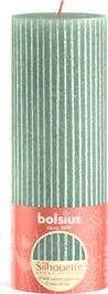 Bolsius stompkaars Rustiek Shine groen 85 uur D 6,8 H 19 cm
