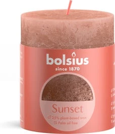 Bolsius Stompkaars Sunset Roze 35 Uur D 6,8 X H 8 Cm