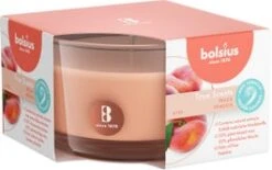 Bolsius Geurkaars True Scents Peach Oranje 13 Uur D 8,5 H 5,2 Cm