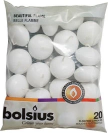 Bolsius Drijfkaars Wit 4,5 Uur D 4 H 2,5 Cm 20 Stuks 3 Bolsius Drijfkaars Wit 4,5 Uur D 4 H 2,5 Cm 20 Stuks