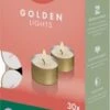 Bolsius Waxinelicht Classic Wit / Goud 8 Uur D 4 H 2 Cm 24 Stuks -Bolsius 8717847178701 0