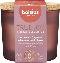 Bolsius Geurkaars True Joy Floral Blessings Rood 21 Uur D 8,3 H 7,6 Cm 3 Bolsius Geurkaars True Joy Floral Blessings Rood 21 Uur D 8,3 H 7,6 Cm