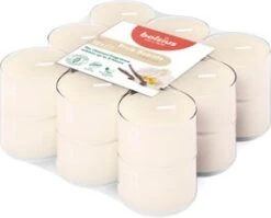 Bolsius Geurkaars True Scents Vanille Crème 6 Uur D 3,5 H 1,8 Cm 18 Stuks