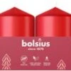 Bolsius Stompkaars Rood 7 Uur D 4 H 6 Cm 4 Stuks -Bolsius 8717847189646 0
