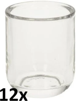 12 Stuks Bolsius Relight Refill Kaarsen Glas Moods 88/71