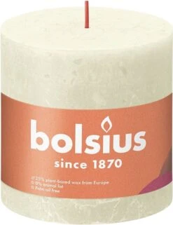 Bolsius Stompkaars Soft Pearl Ø100 Mm - Hoogte 10 Cm - Parelwit - 62 Branduren 8 Bolsius Stompkaars Soft Pearl Ø100 Mm - Hoogte 10 Cm - Parelwit - 62 Branduren -Bolsius 924x1200