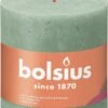 Bolsius Stompkaars Sage Green Ø100 Mm - Hoogte 10 Cm - Mintgroen - 62 Branduren