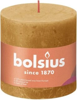 Bolsius Stompkaars Honeycomb Yellow Ø100 Mm - Hoogte 10 Cm - Geel - 62 Branduren 5 Bolsius Stompkaars Honeycomb Yellow Ø100 Mm - Hoogte 10 Cm - Geel - 62 Branduren -Bolsius 926x1200 1