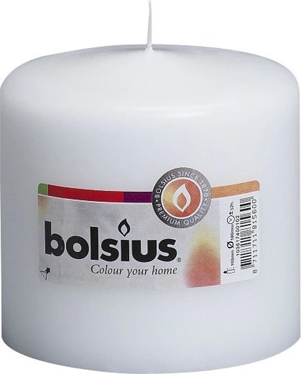 Bolsius Stompkaars Stompkaars 100/100 Wit 3 Bolsius Stompkaars Stompkaars 100/100 Wit