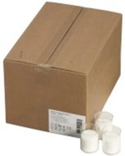 Bolsius Horeca Kaars Navulling Relight Doos 64/52 Transparant (90 Stuks)