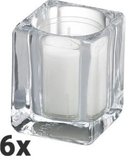 Bolsius Kaarsenhouders Square Relight Transparant - 6 Stuks -Bolsius 968x1200