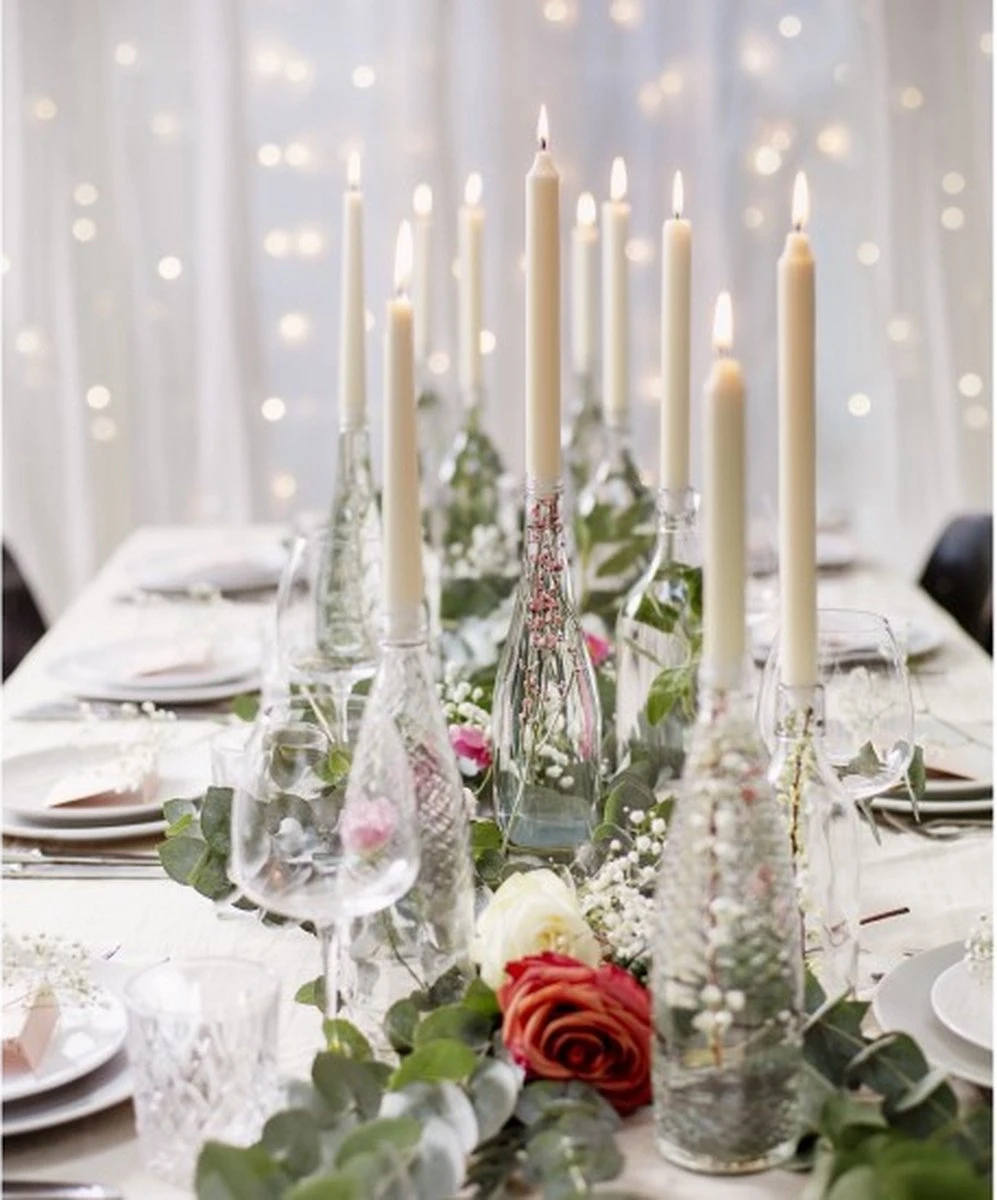 Bolsius Professional - Bistro Kaarsen - Wit - 45 Stuks 4 Bolsius Professional - Bistro Kaarsen - Wit - 45 Stuks - Afbeelding 2