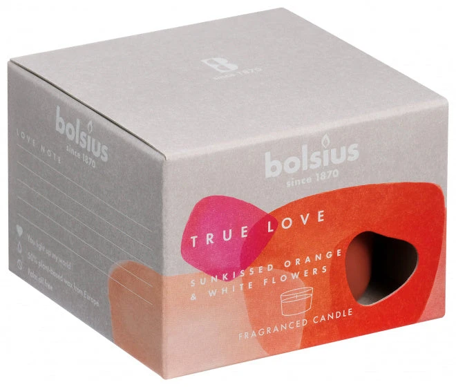 Bolsius True Love Geurkaars Sunkissed Orange And White Flowers 9.2x6.6 Cm 4 Bolsius True Love Geurkaars Sunkissed Orange And White Flowers 9.2x6.6 Cm - Afbeelding 2