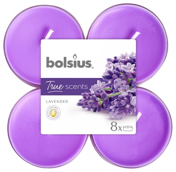 Bolsius True Scents Maxilichten Lavendel 8 Stuks 3 Bolsius True Scents Maxilichten Lavendel 8 Stuks